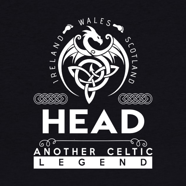 Head Name T Shirt - Another Celtic Legend Head Dragon Gift Item by harpermargy8920